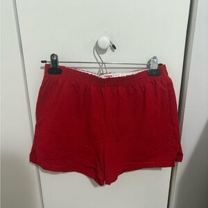 Soffe Women's Red Athletic Shorts
